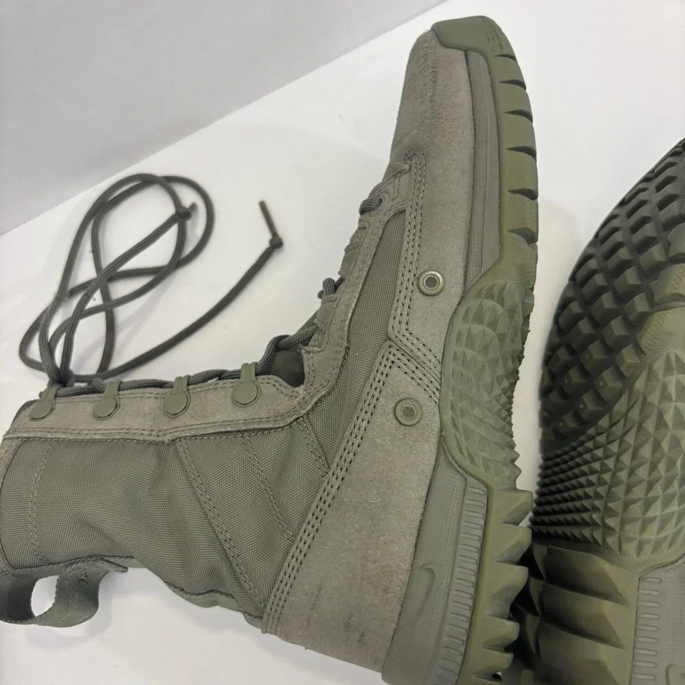 Nike SFB Tactical Combat Boots Mens 5.5 Womens 7.5 Green Suede Lace Up Military